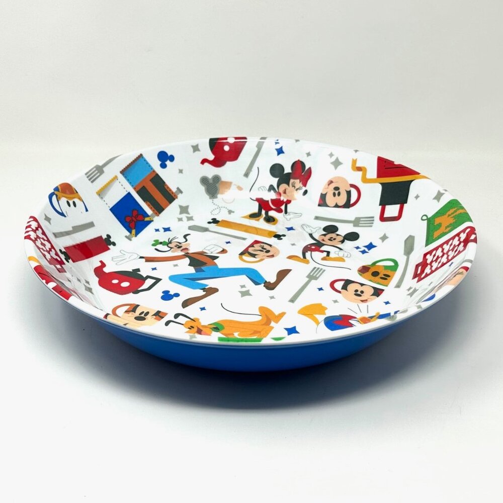 Disney Large Serving Bowl Mickie Minnie Pluto Donald Goofy Super Cute & Colorful